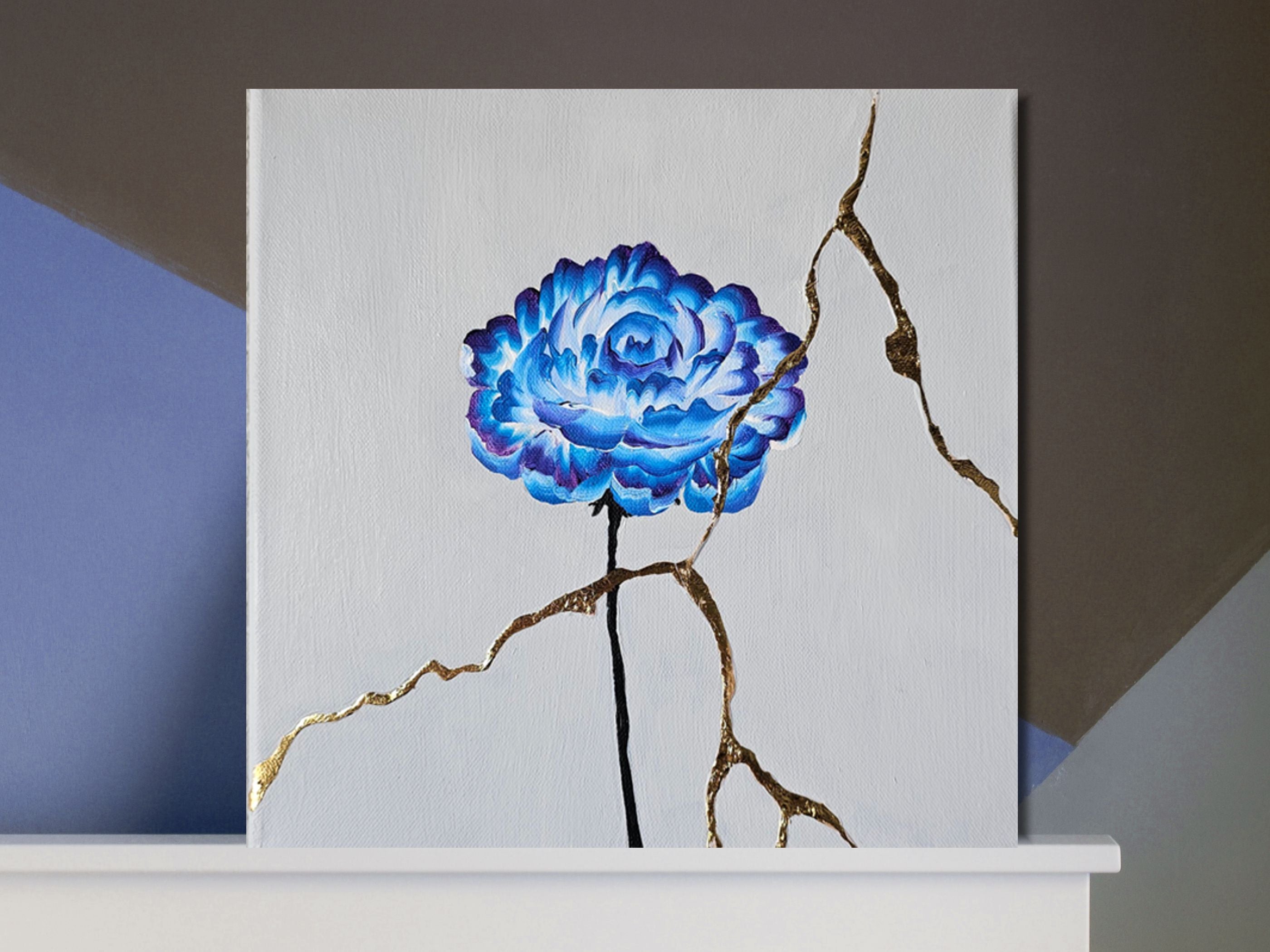 Blaue Blume | Kintsugi