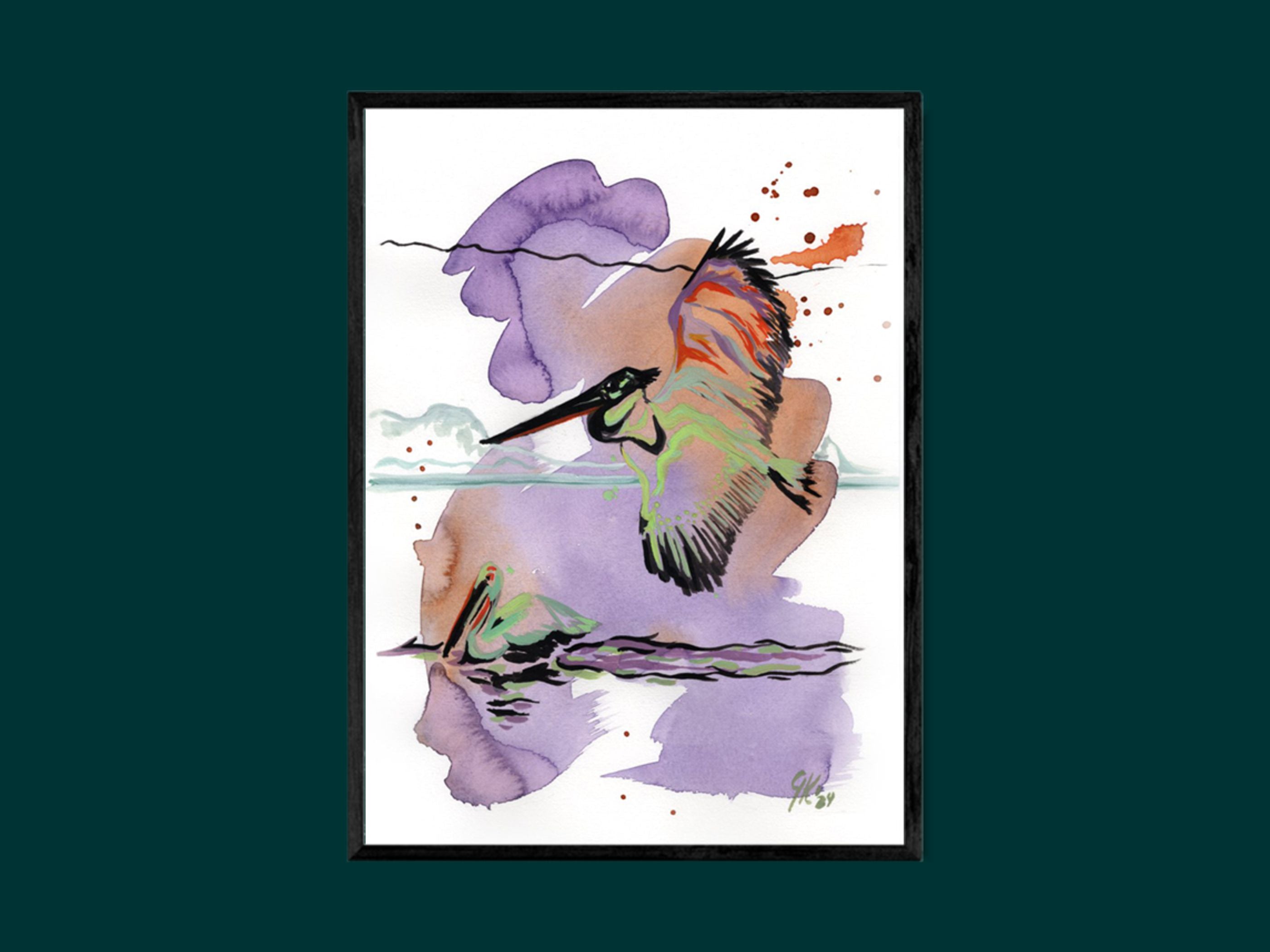 Dim Pelikan | Aquarell