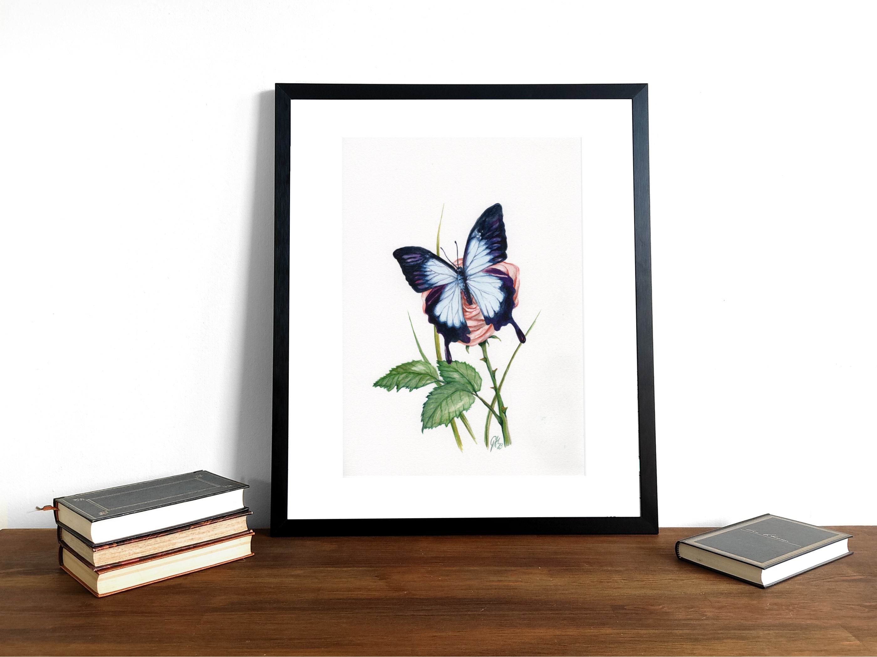 Blauer Ulysses | Aquarell